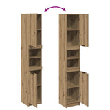 Bathroom Cabinet Artisan Oak 32x34x188.5 cm Engineered Wood 856944