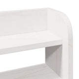 Bed Frame without Mattress White 100x200 cm Solid Wood Pine 3306895