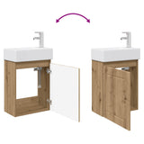 Bathroom Vanity Unit with Tap Artisan Oak 45.5 x 25.5 x 84 cm 889500
