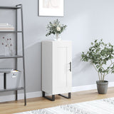 Sideboard High Gloss White 34.5x34x90 cm Engineered Wood 830470