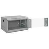 Network Cabinet with Storage Grey 53 x 45 x 30 cm Steel 42017649