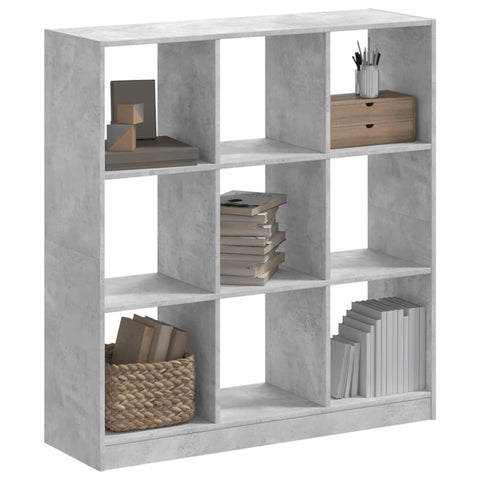 Bookcase Concrete Grey 102x32x108 cm Engineered Wood 3307840