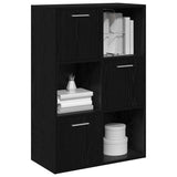 Storage Cabinet Black 60x29.5x90 cm Engineered Wood 801135