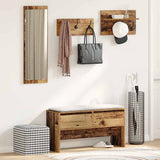 Hallway Furniture Set with Shelf 4 pcs Old Wood Engineered Wood 871527