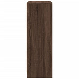 Sideboard with LED Brown Oak 77x34x100 cm Engineered Wood 852151