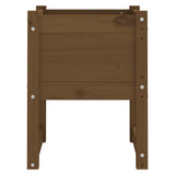 Planters 2 pcs Honey Brown 40x40x52.5 cm Solid Wood Pine 822114