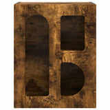 Bedside Table Smoked Oak 40 x 35 x 50 cm Engineered Wood 891254