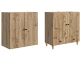 Cabinet Set 2 pcs 66 x 34.5 x 95 cm Engineered Wood 3416438