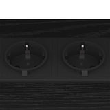 Bedside Cabinet 2 pcs Black Oak 38 x 30 x 48 cm Engineered Wood 859581