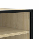 Shoe Bench Sonoma Oak 84x40x53.5 cm Engineered Wood and Metal 849230