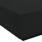 ZNTS Coffee Table with LED Lights Black 80x80x31 cm 836589