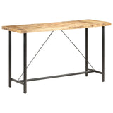 Bar Table 180x70x107 cm Rough Mango Wood 286613