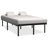 Bed Frame without Mattress Black Metal 120x200 cm 284680
