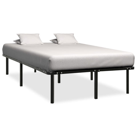 Bed Frame without Mattress Black Metal 180x200 cm Super King 284683