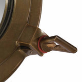 Porthole Mirror Wall Hanging 30 cm Aluminium and Glass 357852