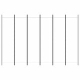 6-Panel Room Divider White 300x200 cm Fabric 350190