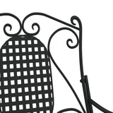 Rocking Bench 84 cm Black Steel 318830