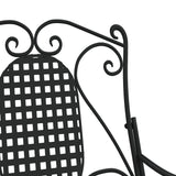 Rocking Bench Black Steel Standard Rocking Bench Rectangular 318830
