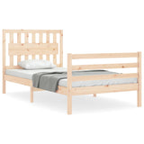 Bed Frame without Mattress 100x200 cm Solid Wood 3194301