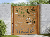 Garden Gate 100x150 cm Weathering Steel Wave Design 4100976