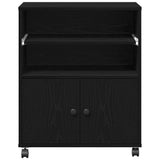 Printer Stand Black Oak 60 x 48 x 74 cm Engineered Wood 862287