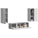 TV Cabinet Set Wall-mounted 2 pcs Grey Sonoma Engineered Wood 3408976