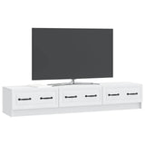 TV Cabinet with Drawer White 147 x 34.5 x 27 cm Engineered Wood 895855