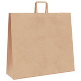 Paper Bags 250 pcs with Handles Brown 54x15x49 cm 4101822