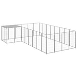 Dog Kennel Silver 10.89 m Steel 3082232