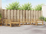 Outdoor Sofa Set 6 pcs White Solid Acacia Wood 3386938
