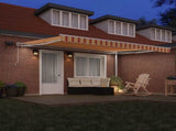 Retractable Awning Yellow and Orange 450 x 300 cm 3330900