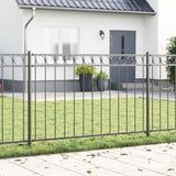 Fence Element ASSEN Grey 170 x 130 cm Steel 42003908