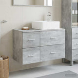 Bathroom Furniture Set 2 pcs Concrete Grey Engineered Wood 3403979