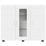 Wooden Cabinet White 88.5 x 30.5 x 73 cm Engineered Wood 880301