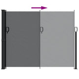 Retractable Side Awning Black 160x300 cm 4004309