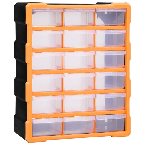 ZNTS Multi-drawer Organiser with 18 Middle Drawers 38x16x47 cm 149597