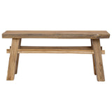 Bench Natural 100 x 29 x 43.5 cm Solid Teak Wood 42007498