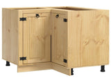 Cabinet SKI Honey Brown 80 x 80 x 81 cm Solid Pine Wood 42007568
