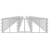 Gabion Raised Bed Galvanised Steel 450x30x10 cm 145644