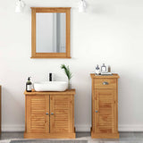 Bathroom Furniture Set VIGO 3 pcs Honey Brown Solid Pine Wood 3328543