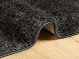 Rug ISTAN High Pile Shiny Look Anthracite 140x200 cm 375641