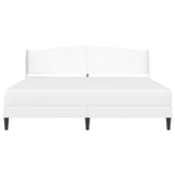 Bed Frame with Headboard White 180 x 200 cm Faux Leather 3415273