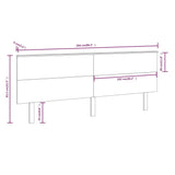 Bed Headboard 204x6x82.5 cm Solid Wood Pine 819190