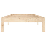 Bed Frame without Mattress Solid Wood Pine 90x200cm 810350