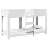 Bunk Bed for Kids White 75 x 190 cm Engineered Wood 3410539