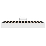 Storage Bed with Storage Pure White 100 x 190 cm Faux leather 3369969