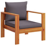 Garden Chair with Cushions Solid Wood Acacia 367627
