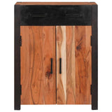 Sideboard with Drawer Brown 55 x 30 x 75 cm Solid Acacia Wood 4104007