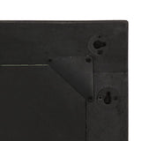 Bathroom Mirror Black Solid mango wood, Glass Medium 358351