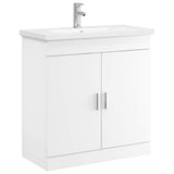 Bathroom Furniture Set White 81 x 40 x 84.5 cm Engineered Wood 3404358